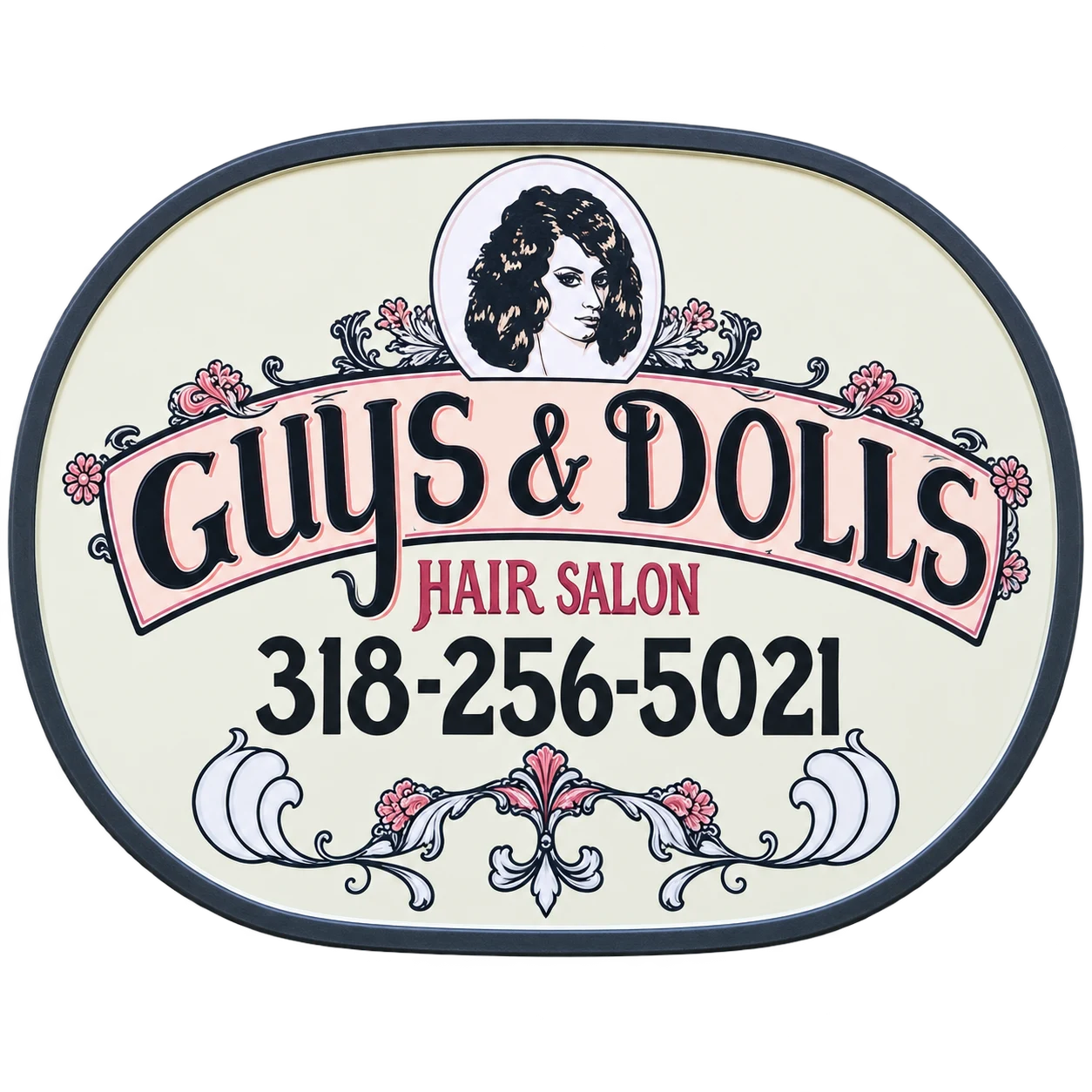 Logo or sign for Guys & Dolls Hair Design